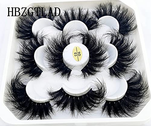 HBZGTLAD conjunto de pestañas natural 25mm para uso diario.