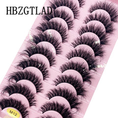 HBZGTLAD pestañas con estilos diversos, esponjosas y naturales para distintos looks
