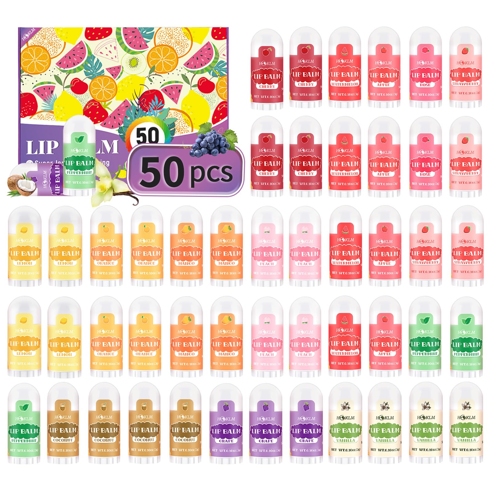 HCKLM mini lip balm apple flavor for daily moisture and travel-friendly lip care.