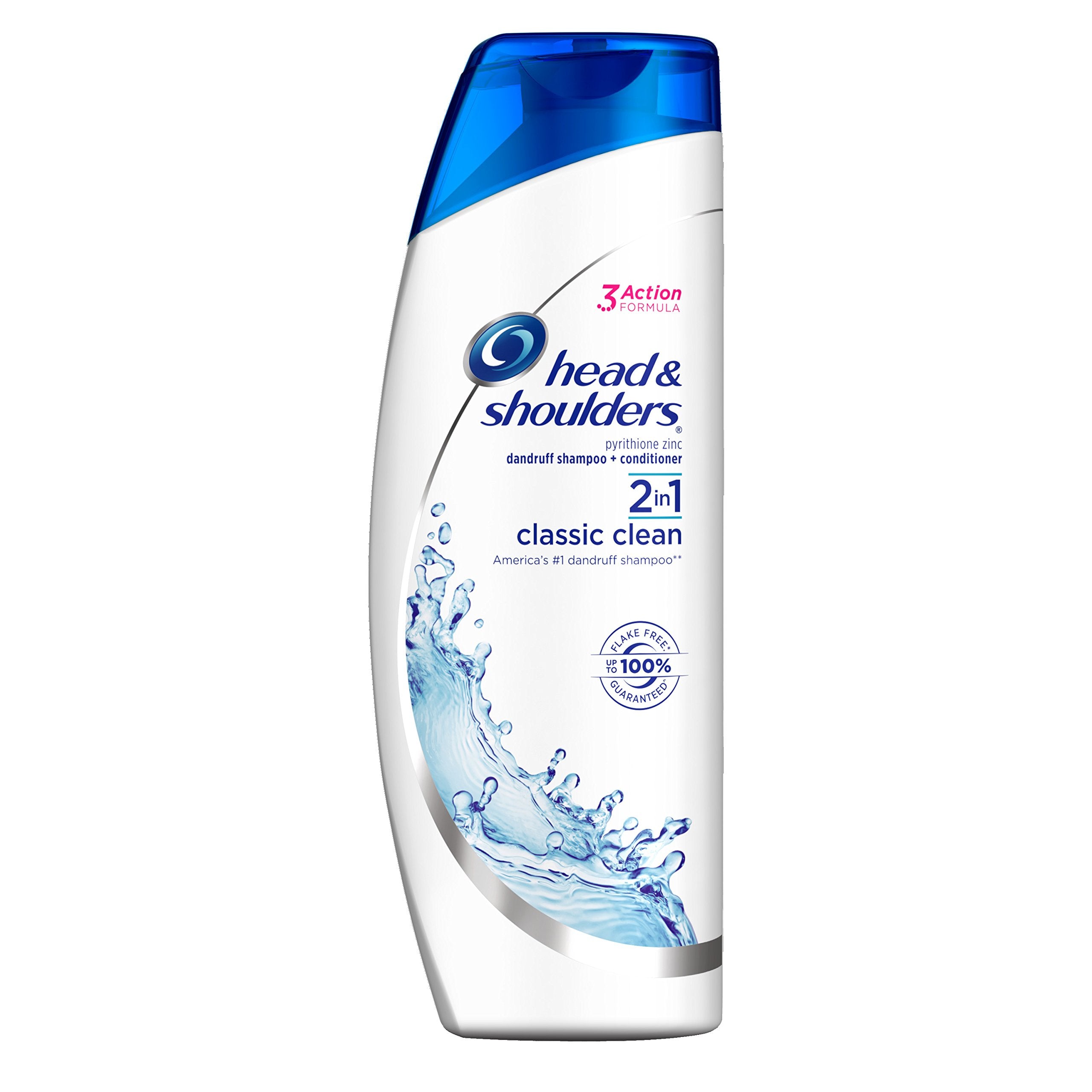 Head & Shoulders 2 en 1 clasico limpio frasco, controla la caspa y deja cabello suave