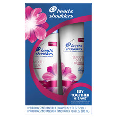 Head & Shoulders Smooth & Silky Champú en botella con espuma cremosa para cabello suave