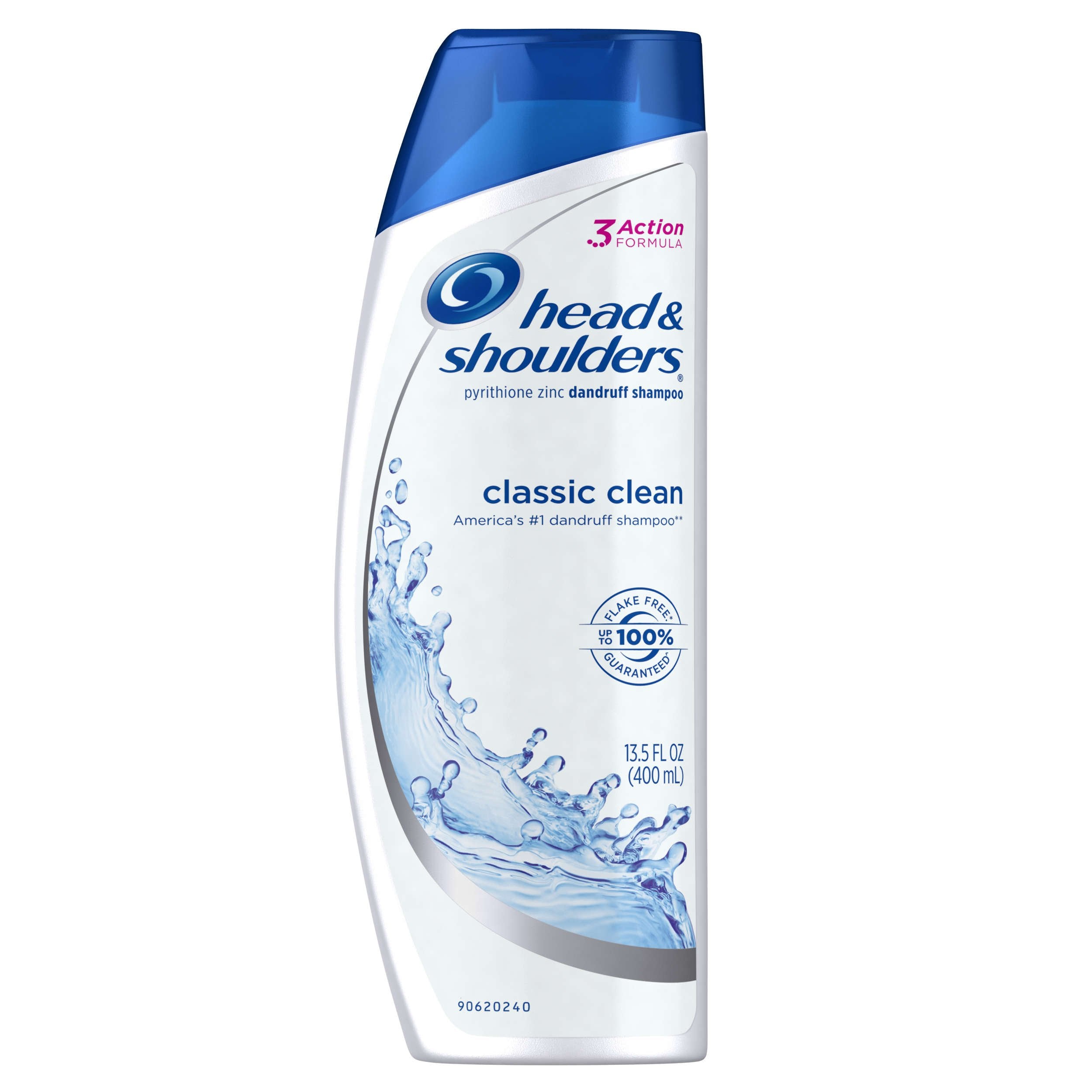 Head & Shoulders Classic Clean, botella frontal, controla la caspa y deja el cabello fresco.