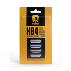 HB4 de HeadBlade: cuatro cuchillas en empaque para recargar afeitado sin tirones.