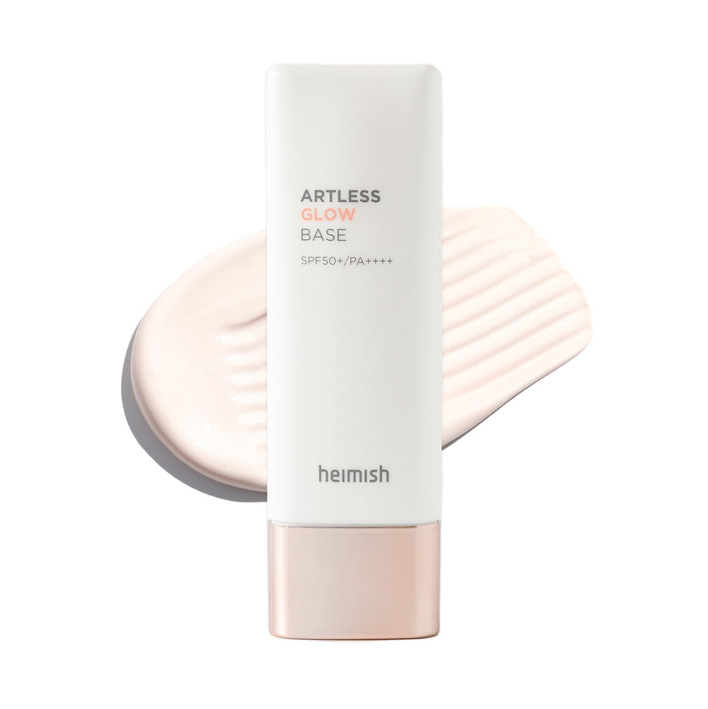 HEIMISH Artless Glow Base en botella, base todo-en-uno con acabado natural y SPF50+ PA++++