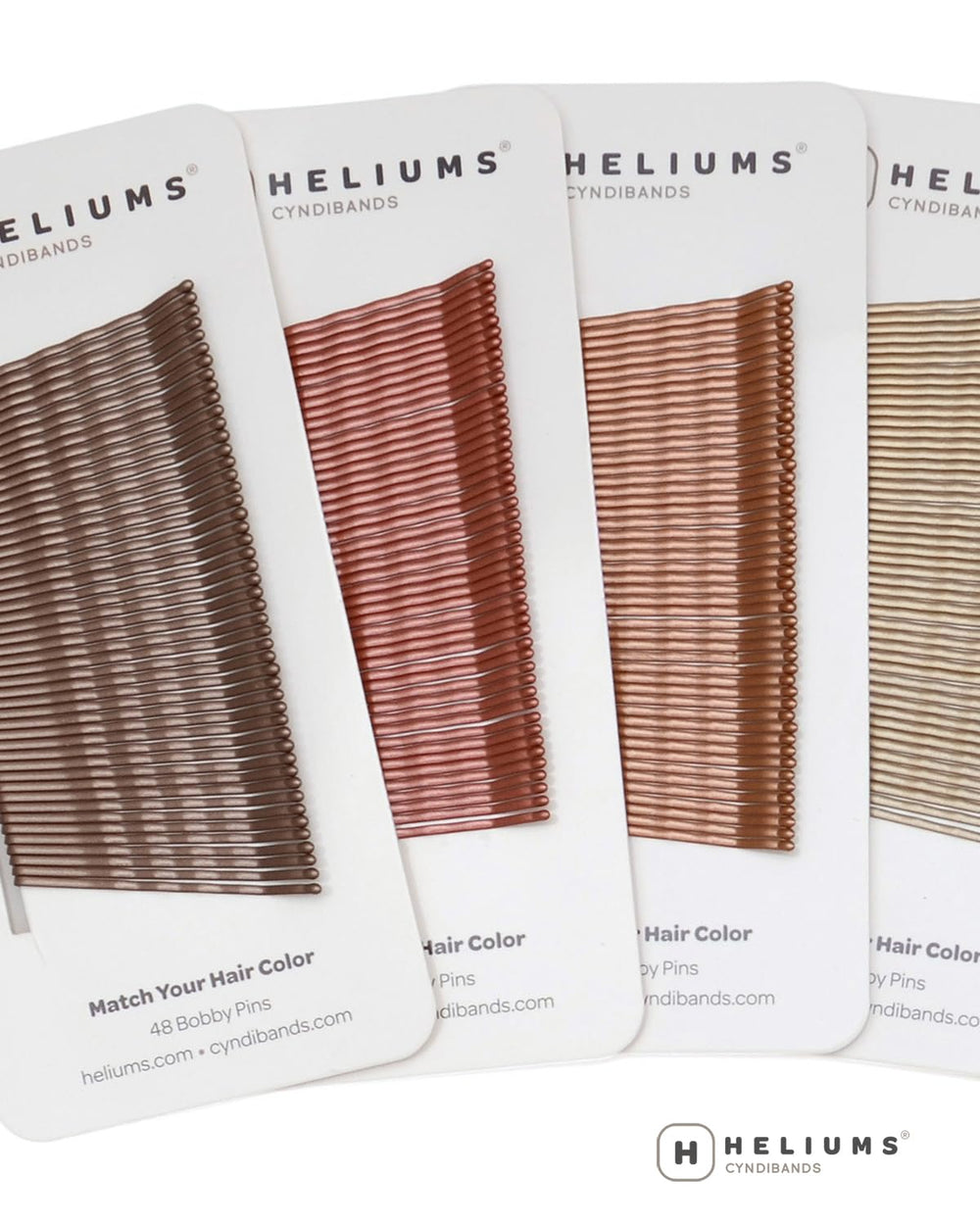 Heliums horquillas gris mate 2 pulgadas, onduladas, acabado suave para estilo diario.