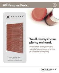Heliums horquillas gris mate 2 pulgadas, onduladas, ideales para peinados diarios.