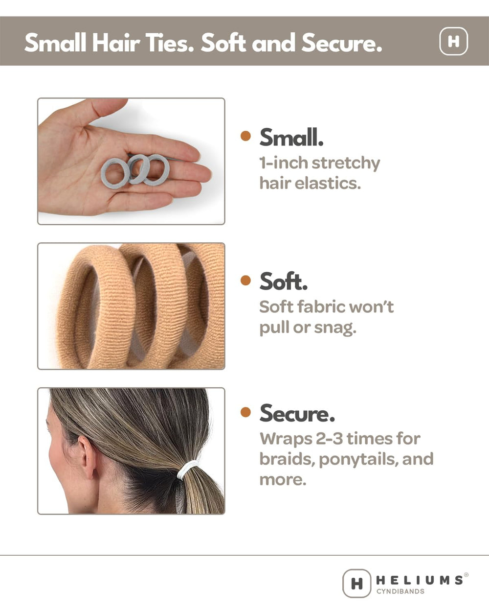 Gomas Heliums con tejido de nylon suave para uso diario y mayor flexibilidad.