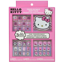 Hello Kitty uñas postizas autoadhesivas para fiestas, fáciles de aplicar y duraderas.