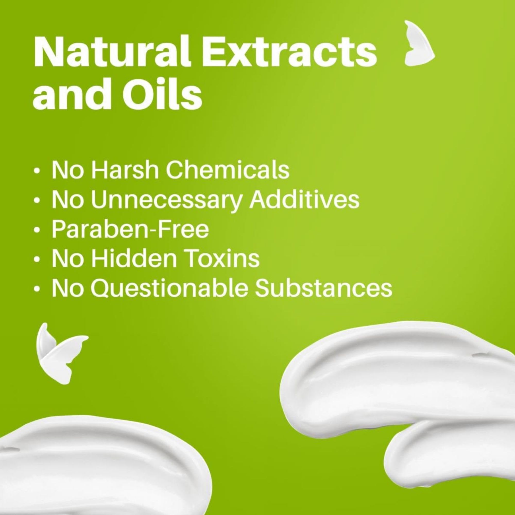Hemp Heaven ingredientes naturales y vitamina E nutren la piel durante todo el día.