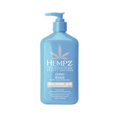 Hempz Ocean Breeze Edición Limitada en frasco, hidratación suave.
