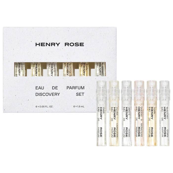 Conjunto Henry Rose: seis fragancias para descubrir perfiles aromáticos y estilo.