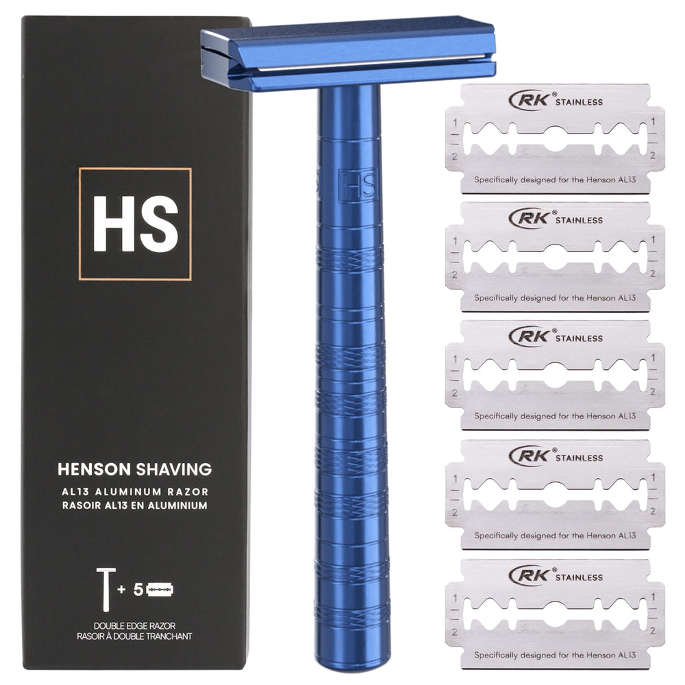 Afeitadora Henson Shaving, cabeza de borde doble para un deslizamiento suave