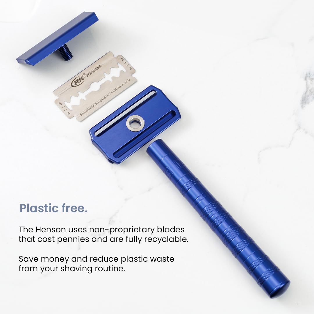 Rigidez de la cuchilla Henson Shaving para menos vibración