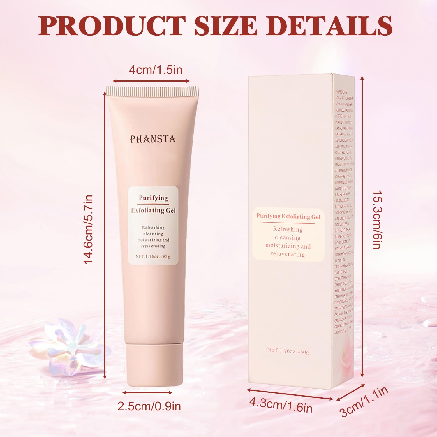 Uso diario con el gel exfoliante Hepanio, tacto suave.