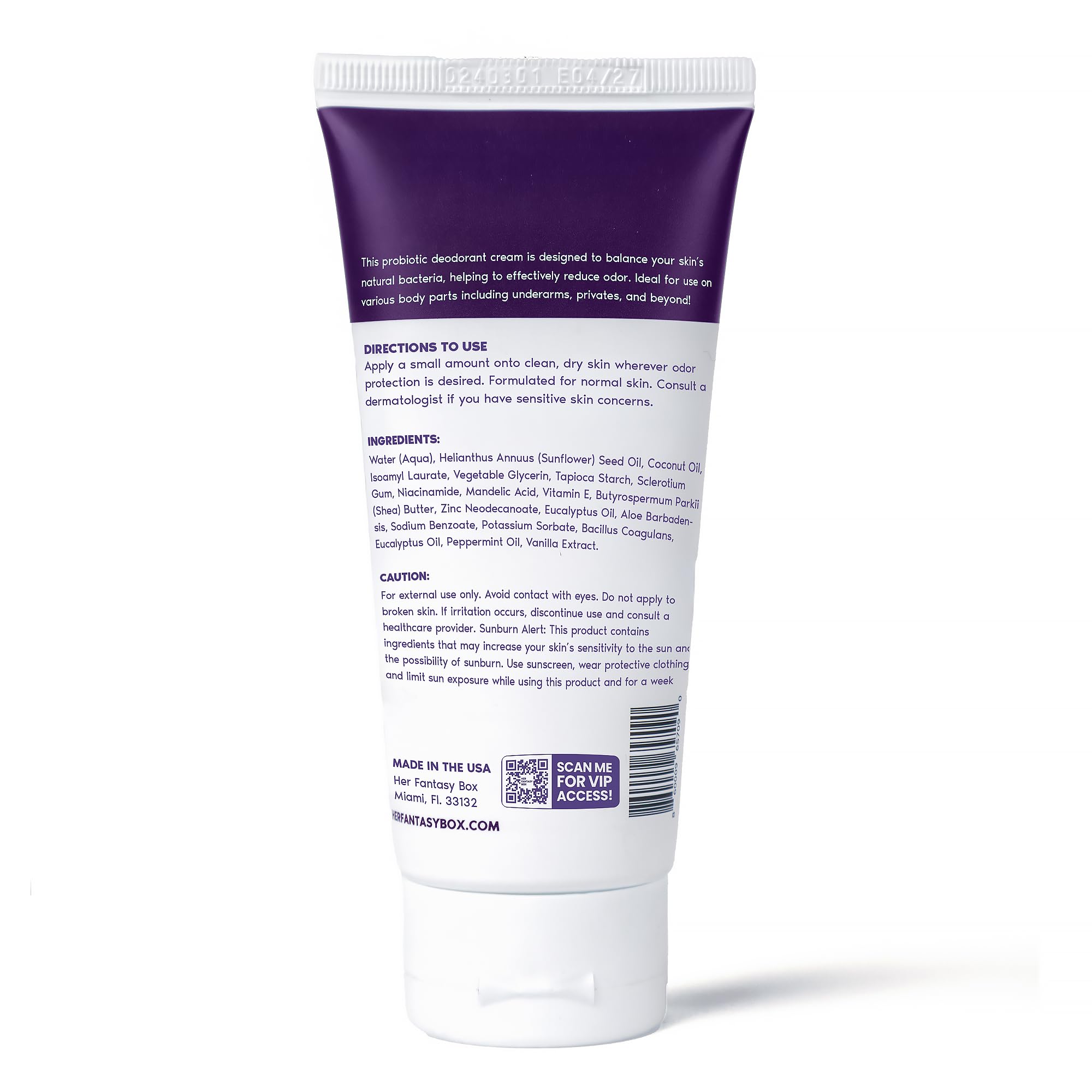 Her Fantasy Box Everywhere Deodorant berry-scent all-day freshness promise