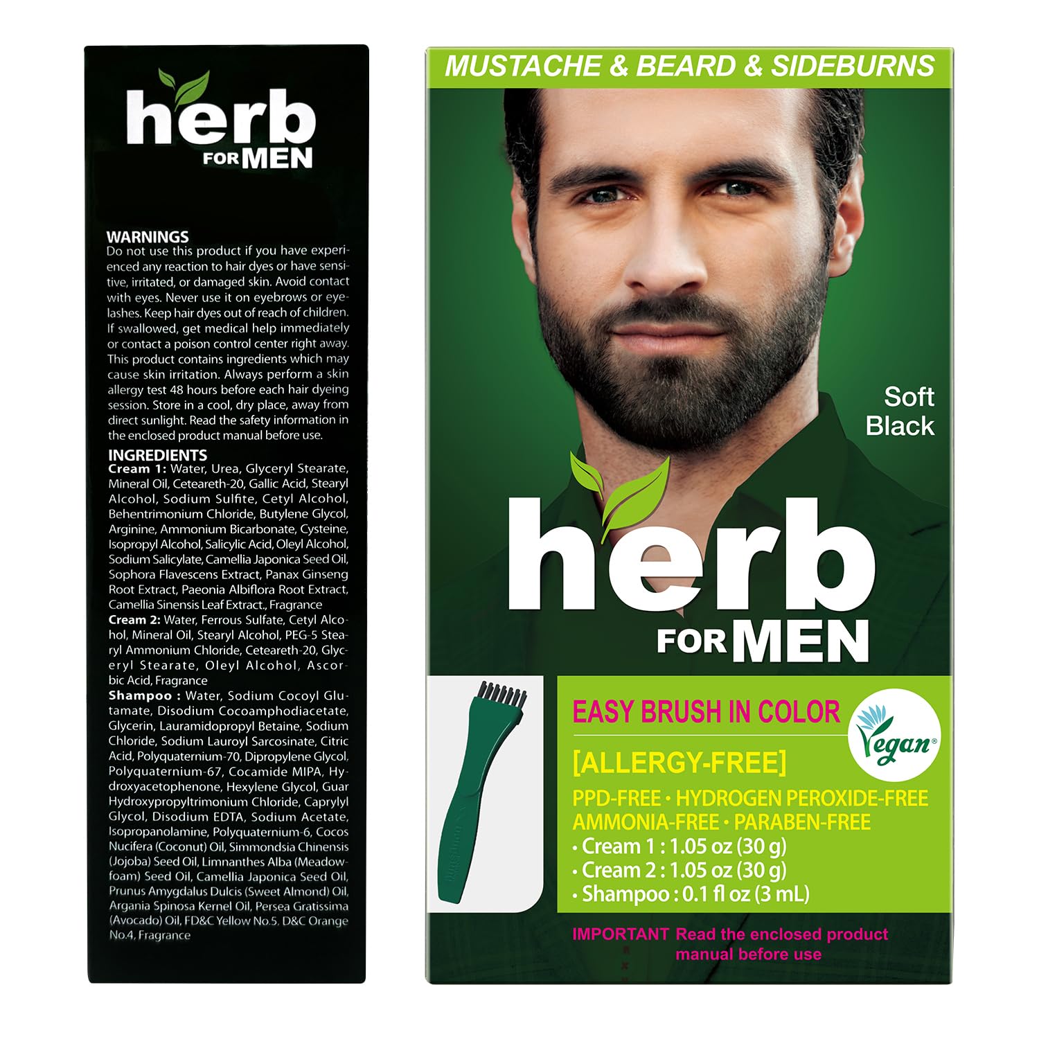 Herb Speedy aplicación fácil en casa para barba y bigote