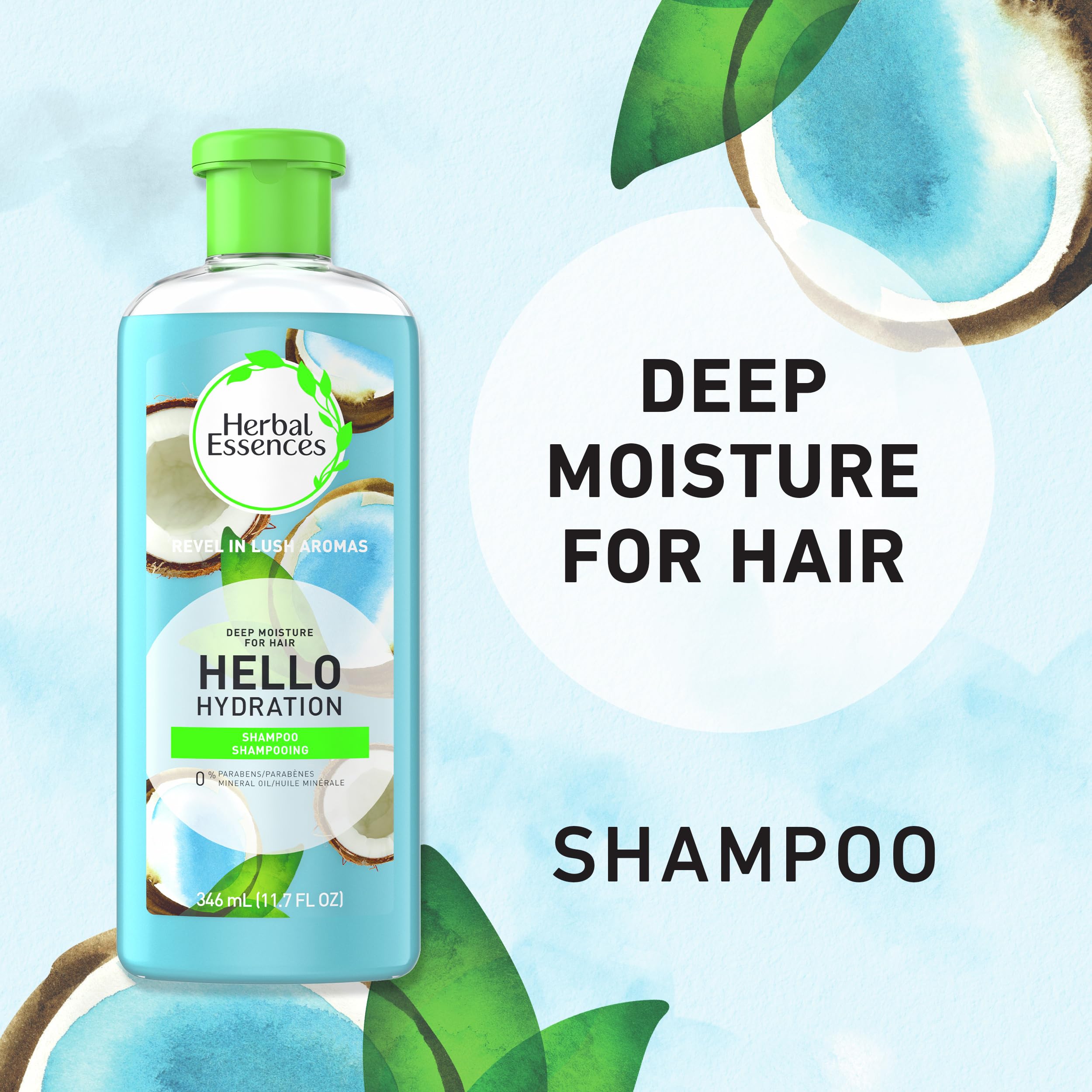Aroma de coco de Herbal Essences Hello Hydration que inspira refresco al lavado.