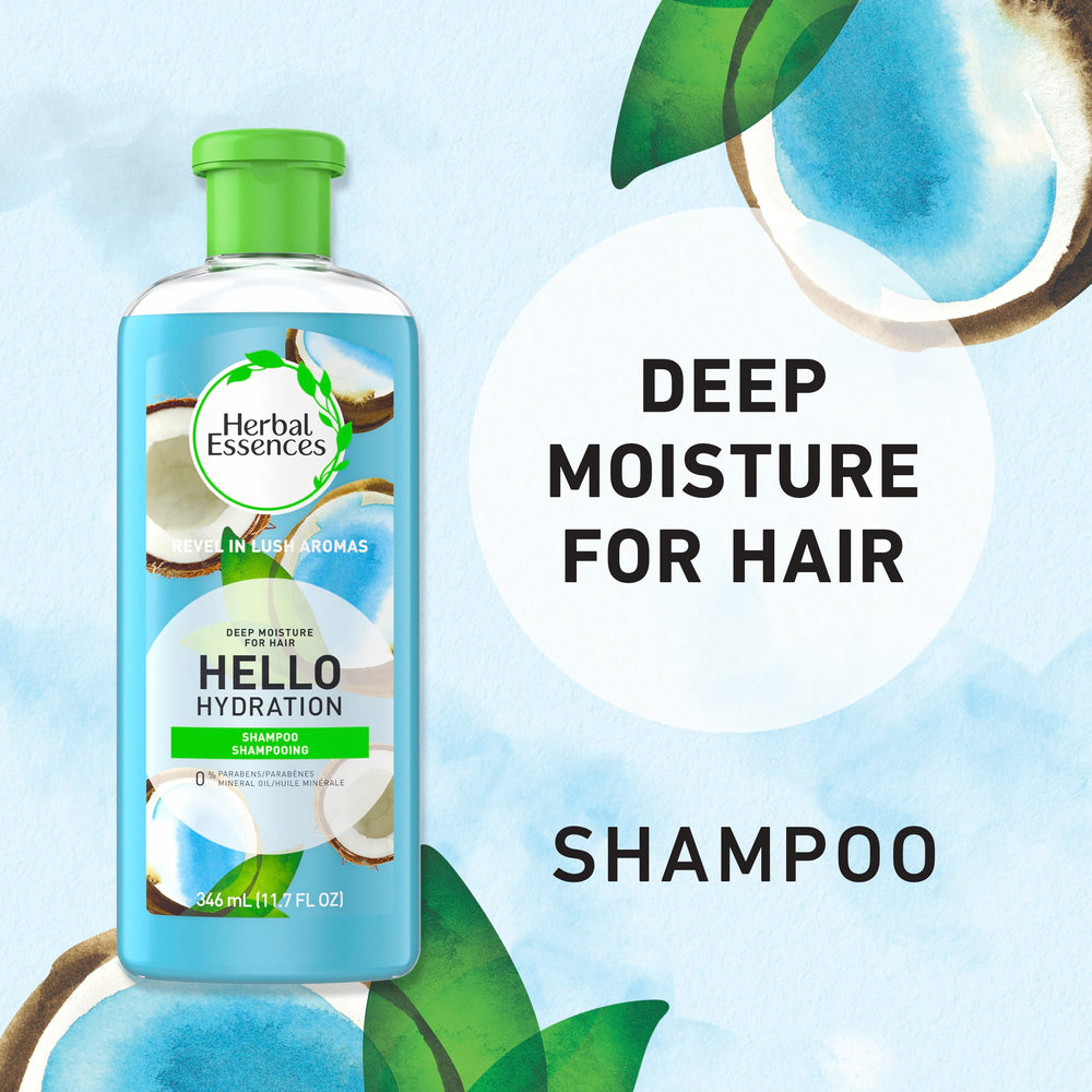 Aroma de coco de Herbal Essences Hello Hydration que inspira refresco al lavado.