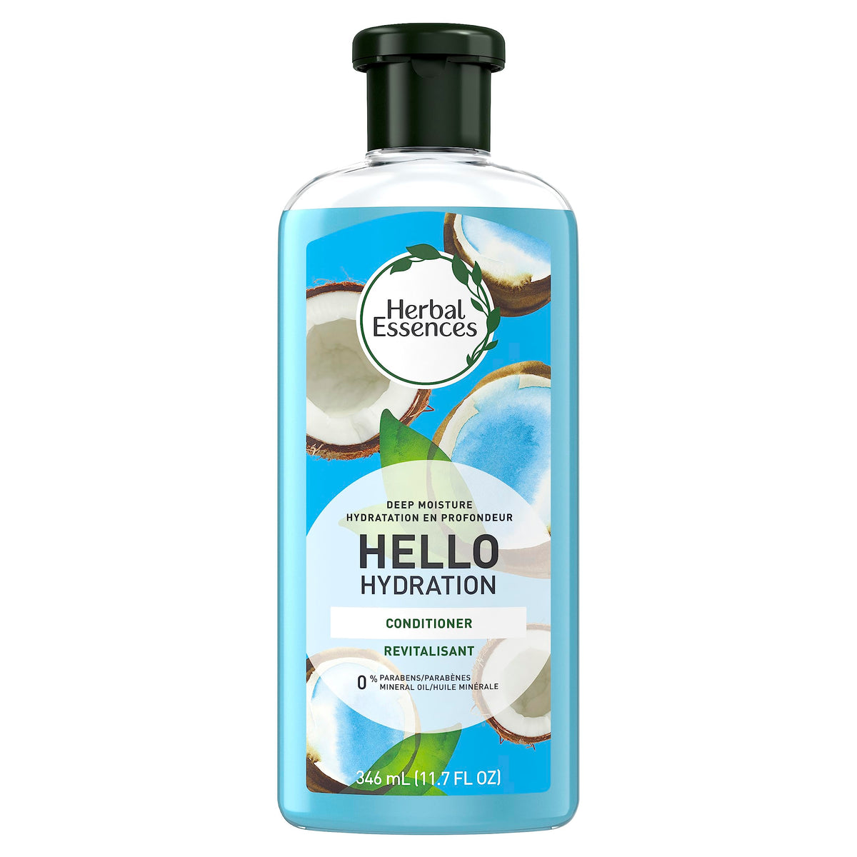 Herbal Essences Hello Hydration Conditioner, bote: hidratación suave para uso diario.