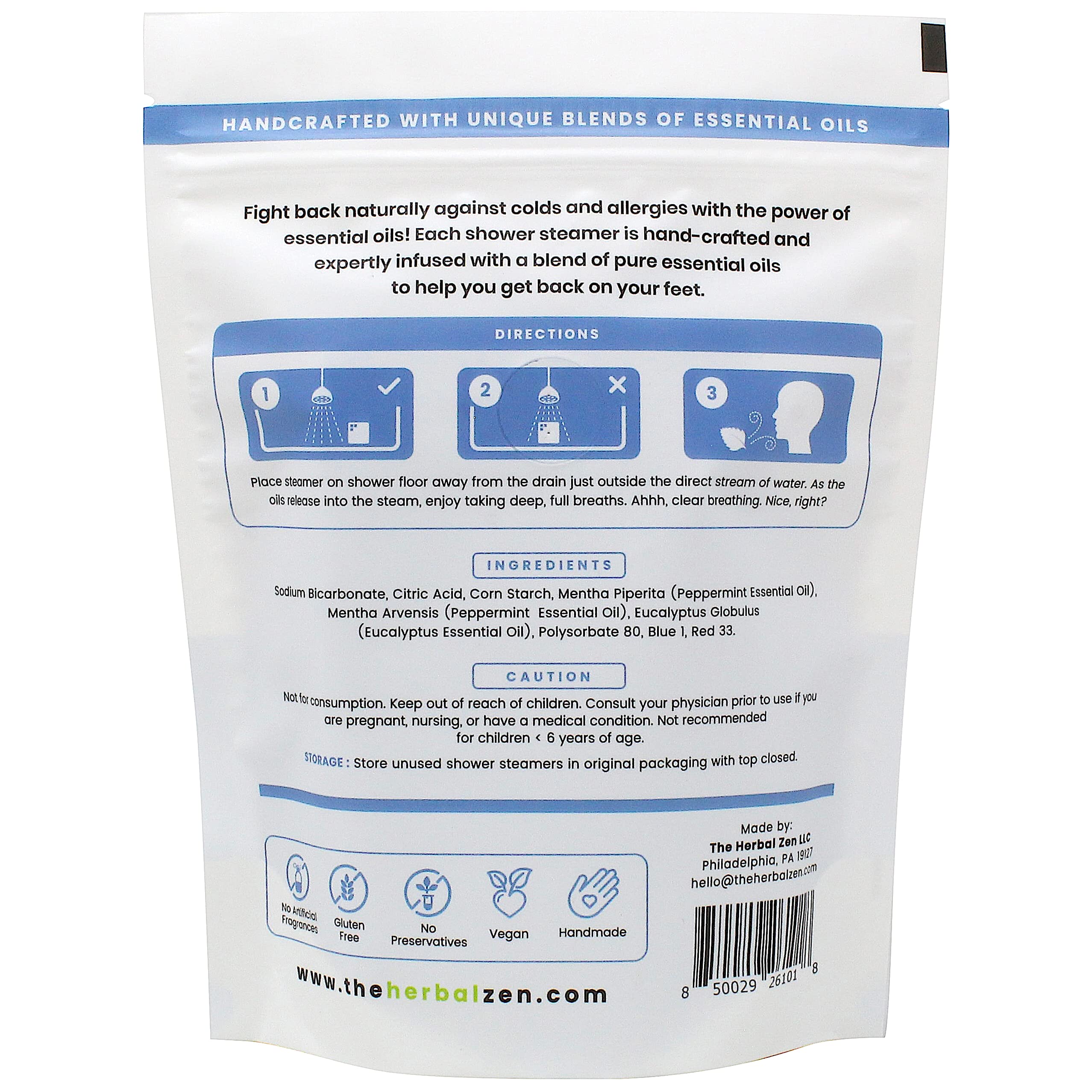 Uso diario para bienestar en la ducha con Herbal Zen