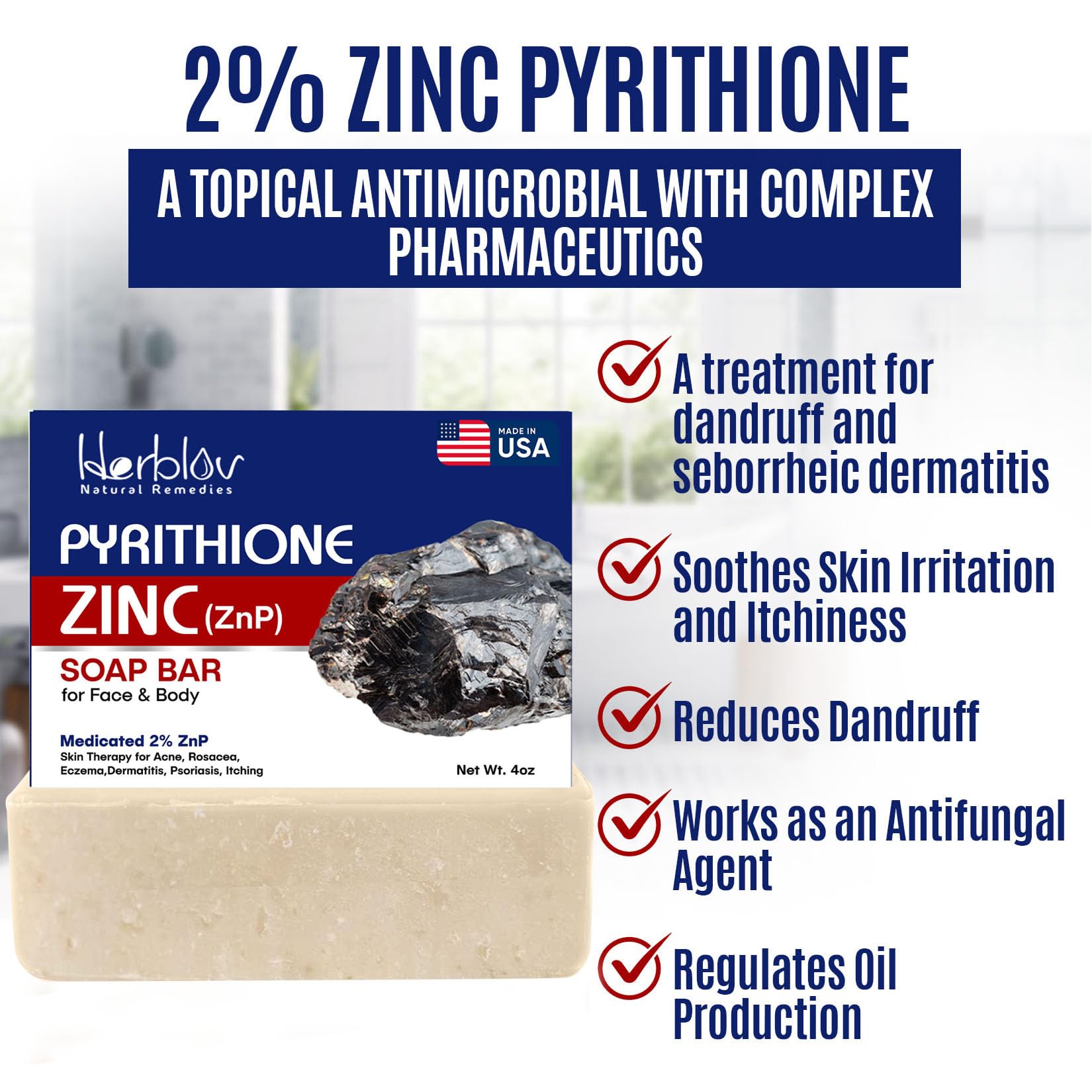 Herblov barra zinc uso diario: limpieza completa sin irritación.