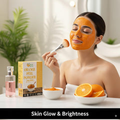 Exfoliación suave con polvo de naranja para una piel más suave.