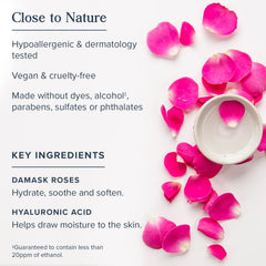 HERITAGE STORE serum rodillo de cuarzo rosado aplicado, distribuye producto