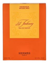 Hermès 24 Faubourg packaging box, premium presentation for special occasions.