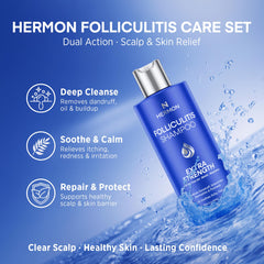 Hermon champú foliculitis, limpieza suave para la piel