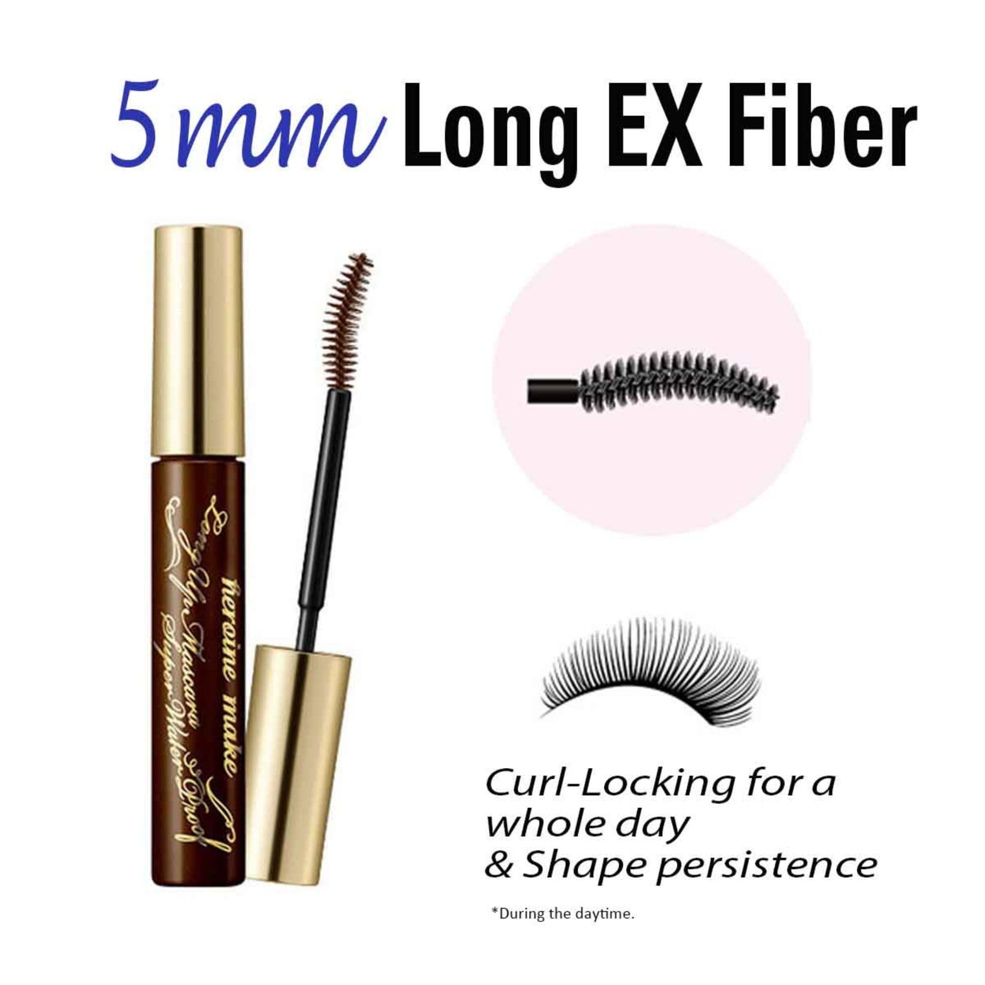 Heroine Make Mascara volumen-densidad para pestañas más llenas y definidas.