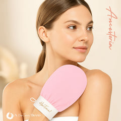 HerTime2 Ancestoria guante exfoliante reutilizable, para piel suave sin químicos.