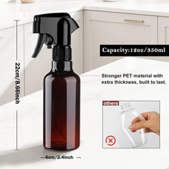 Hethyo atomizadora plástico 12oz, uso doméstico, ideal para plantas y cabello.