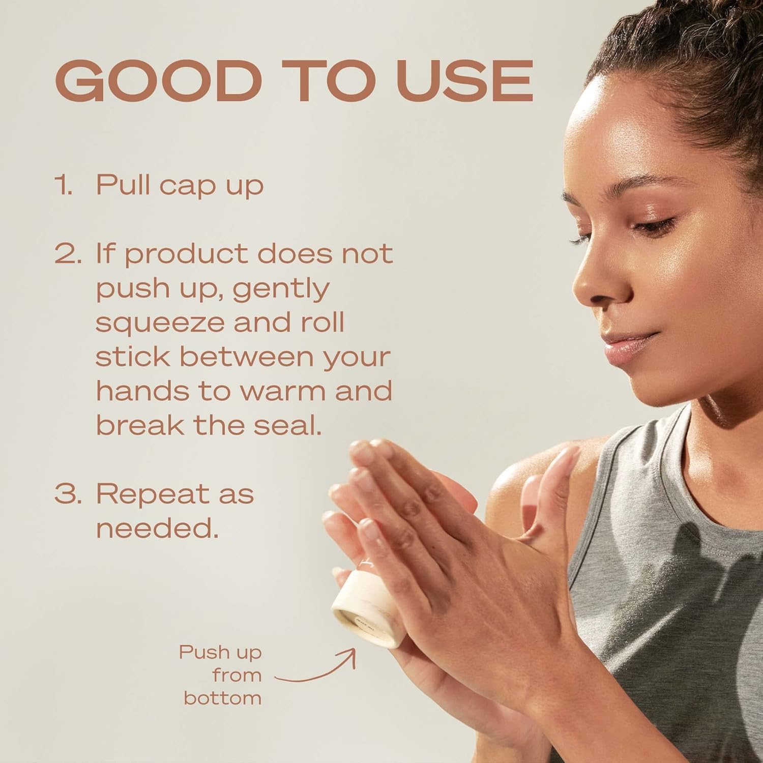 Hey Humans applying deodorant in daily routine scene