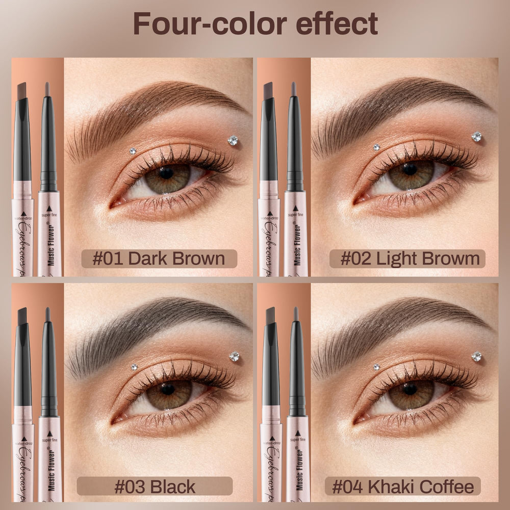 Cepillo espiral integrado para peinar y difuminar cejas