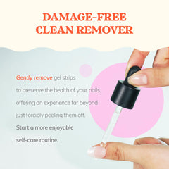 Heyhae Got To Go Remover gel strip removal close-up shows easy peel.