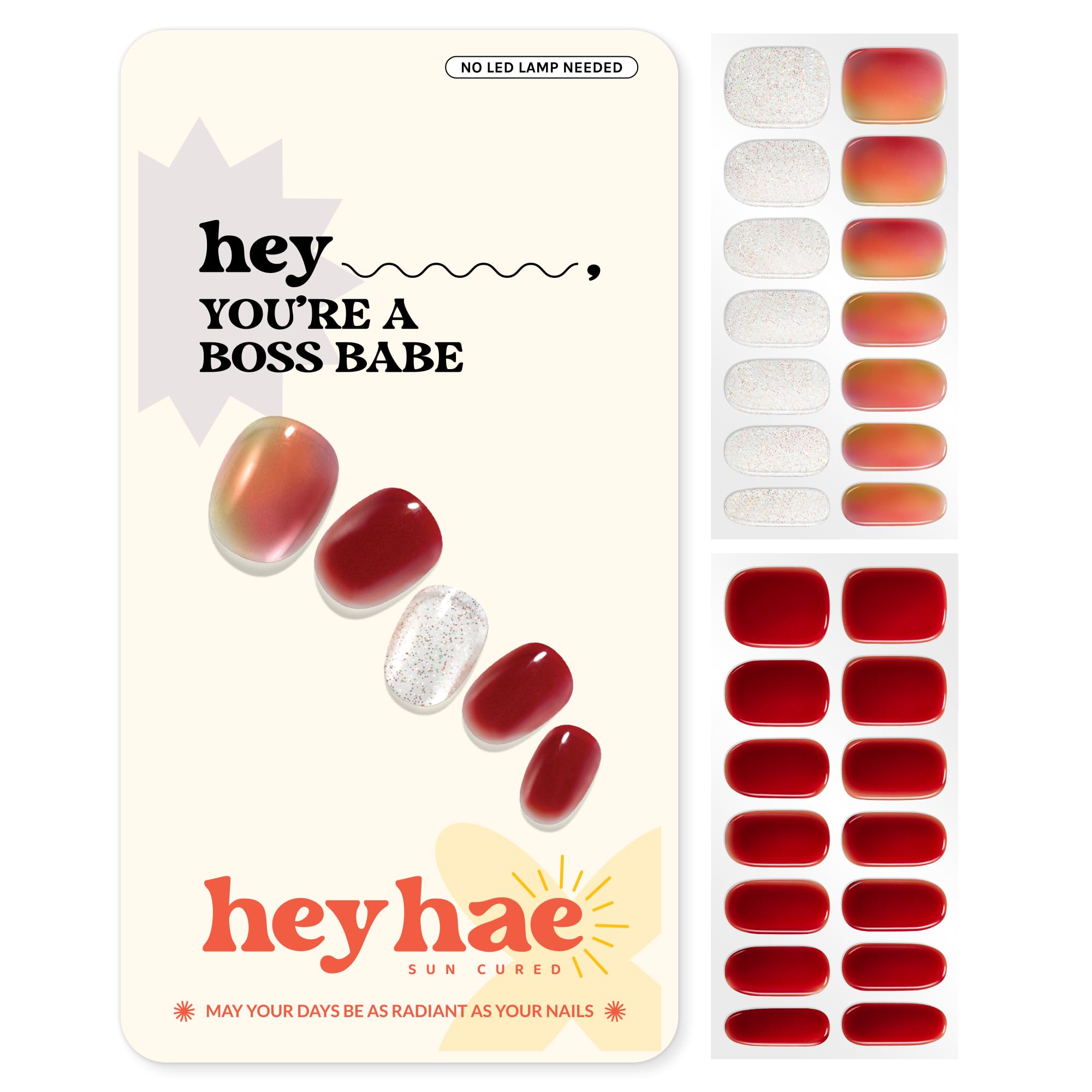 Heyhae tiras uñas marmol rojo: acabado elegante para manicura rápida.