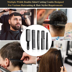 HEYMKGO cepillo duster barbero mango madera: limpieza suave de residuos tras corte.
