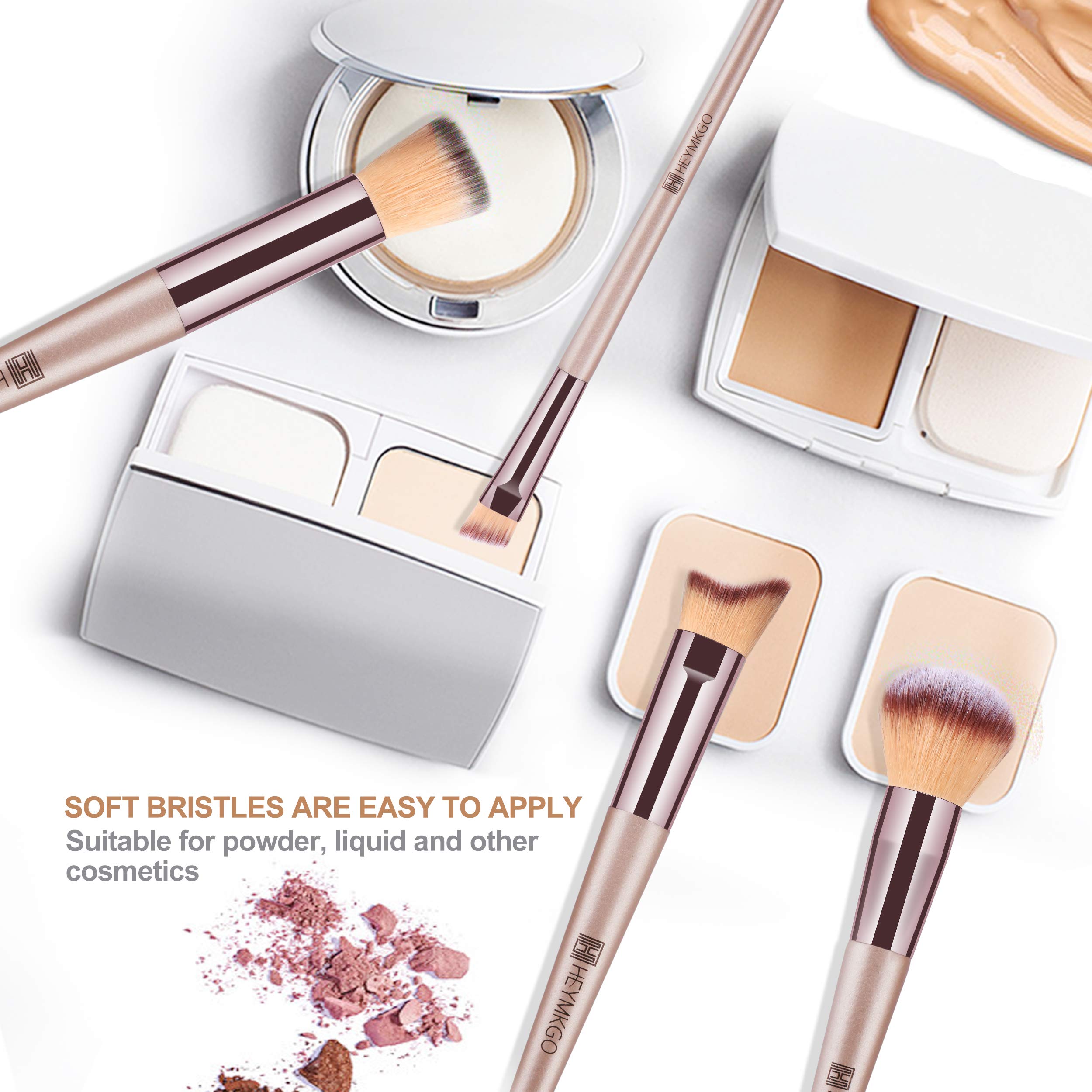 HEYMKGO Pincel corrector para cobertura precisa de imperfecciones.