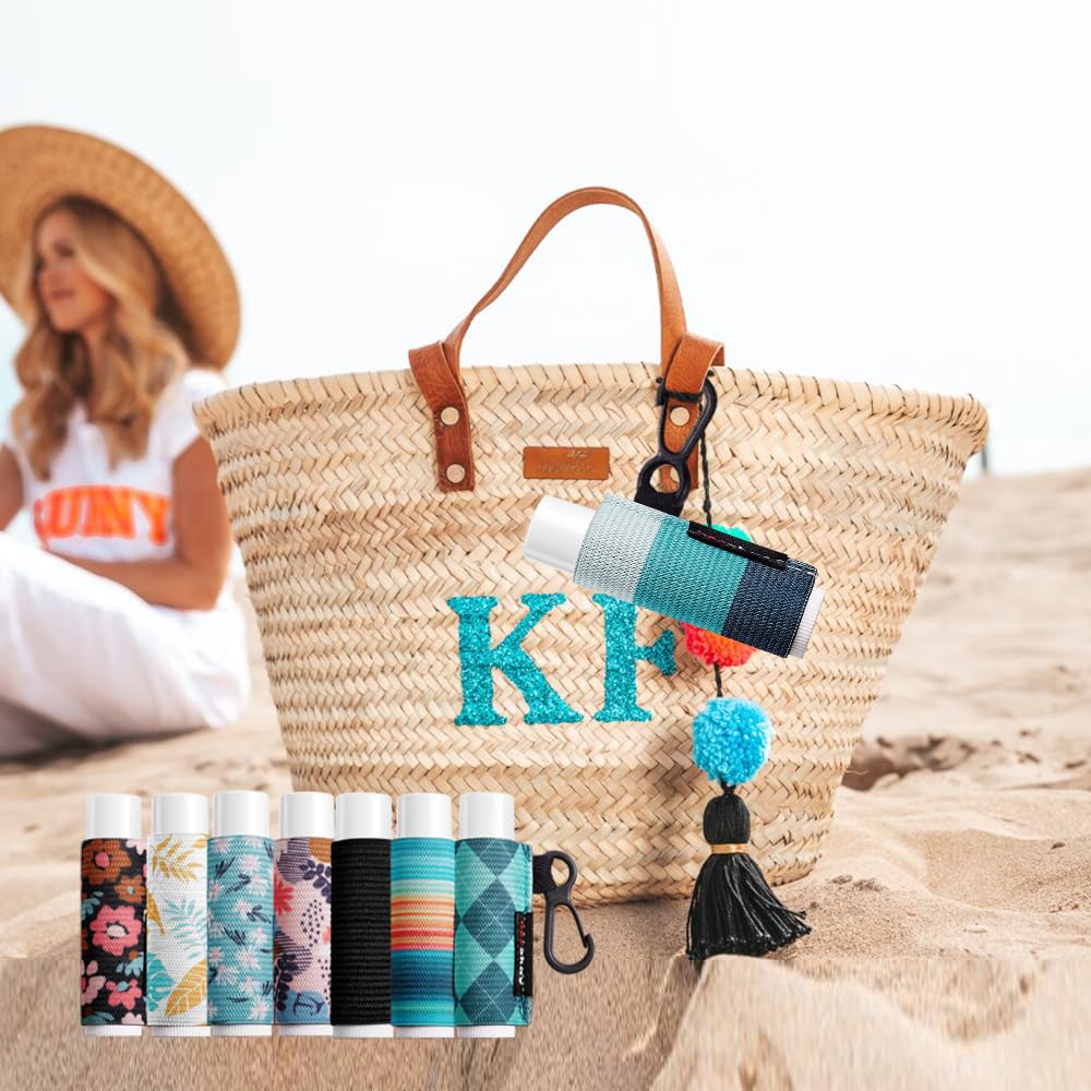 HEYSKAY funda para bálsamo labial, acoplable y floral, regalo ideal