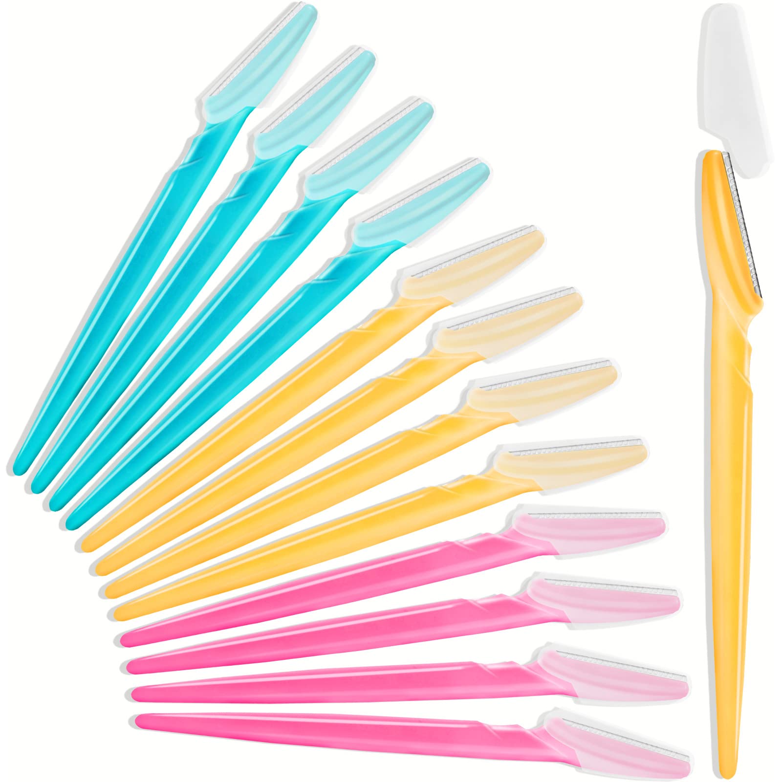 HFATMOS cejas-afilador-pack-12-rosado: afeitado preciso para definir cejas con suavidad.