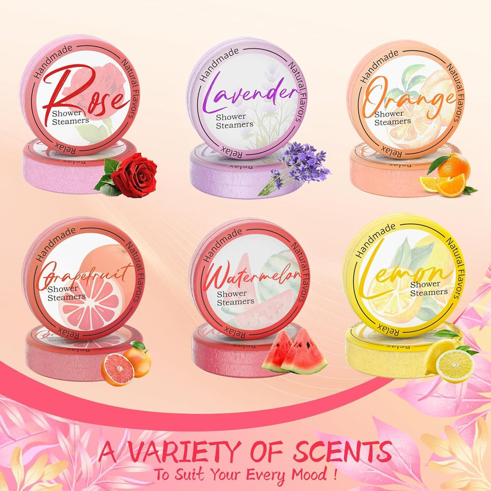 HFHO pastilla de vapor para ducha rosa, experiencia floral envolvente