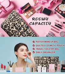 Interior espacioso de HFLZBRO para organizar cosméticos y accesorios.