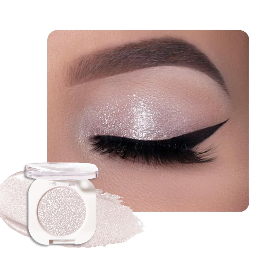 Sombra HHLTOH pera blanca con brillo para ojos, ideal para combinaciones diarias