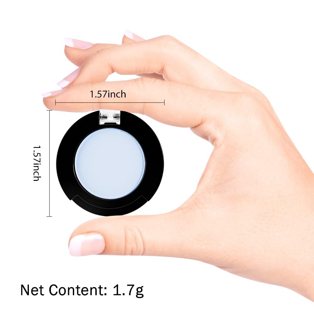 HHLTOH paleta monocromática azul, base versátil para ojos.