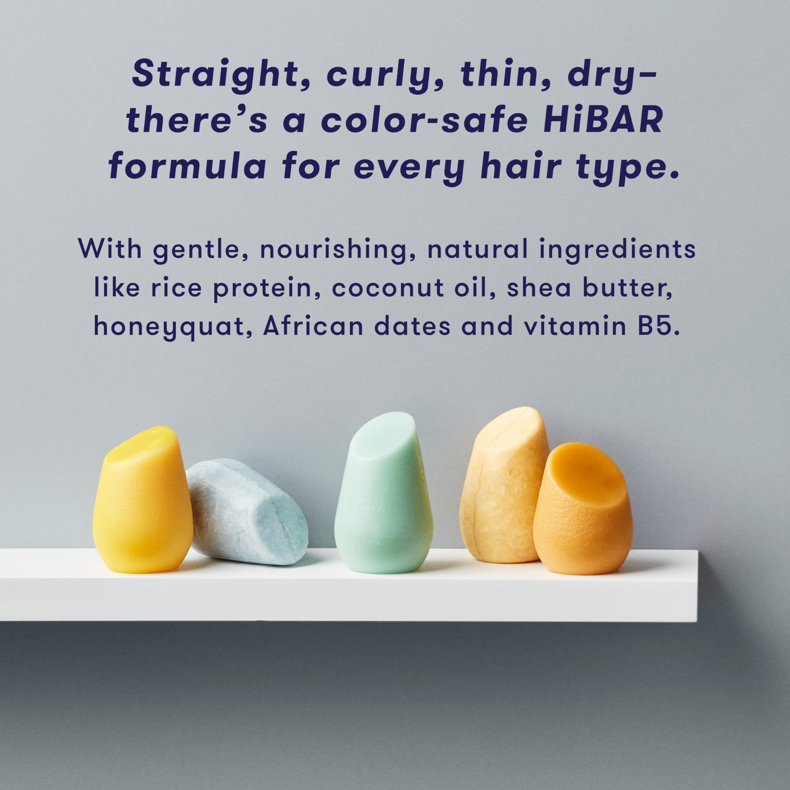 Full HiBAR Curl Shampoo Bar reveals natural oils and butters.