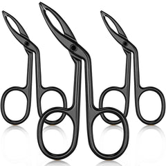 Tijeras Hicarer para cejas con punta recta, precisión para dar forma.