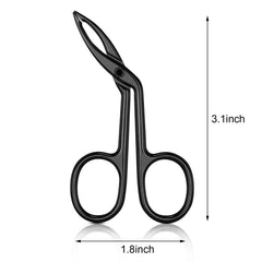 Tijeras Hicarer para cejas, diseño ergonómico para manejo cómodo.