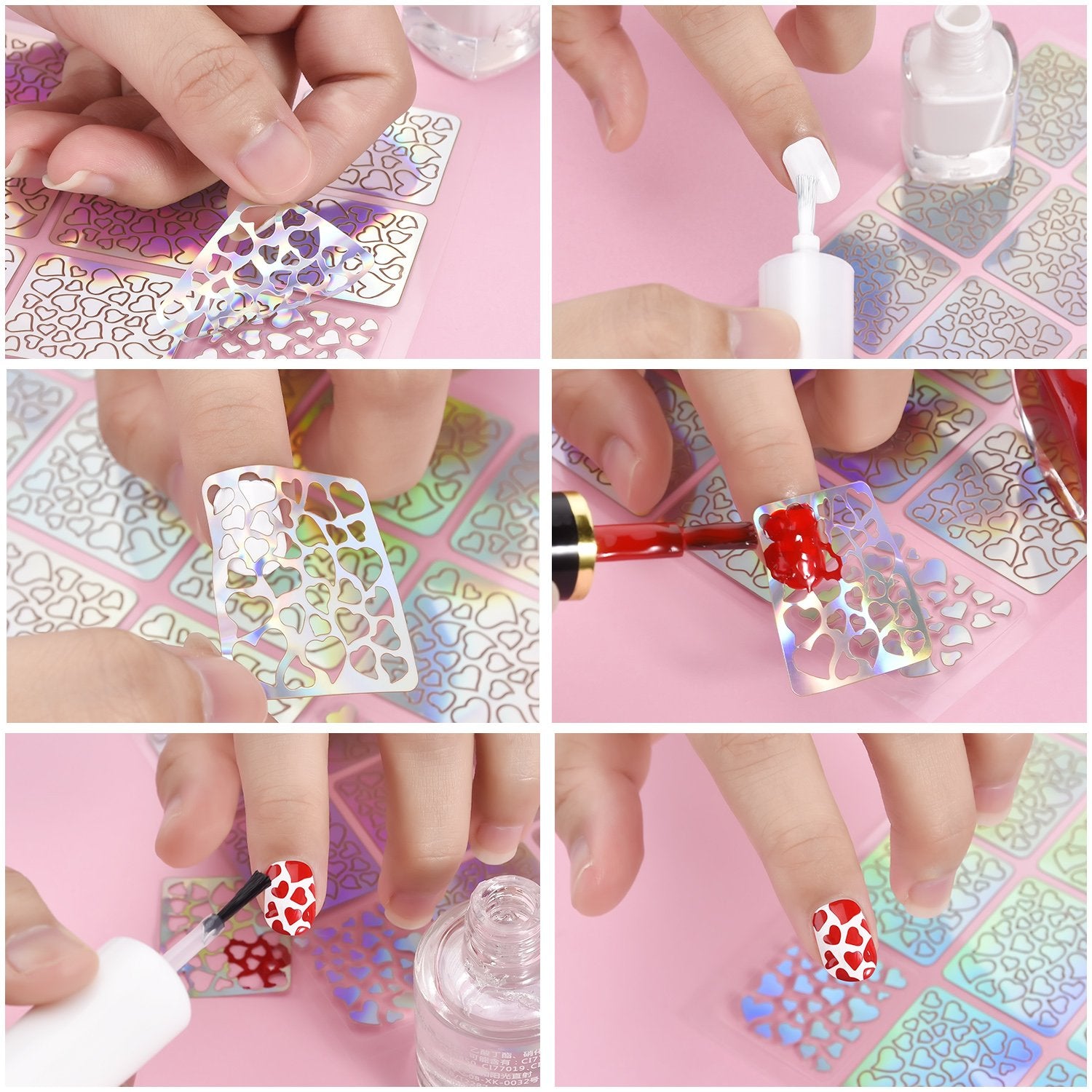 Hicarer plantillas uñas mariposas para un toque femenino.