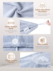 Hicober absorcion rapida toalla cabello, secado eficiente y menos frizz.