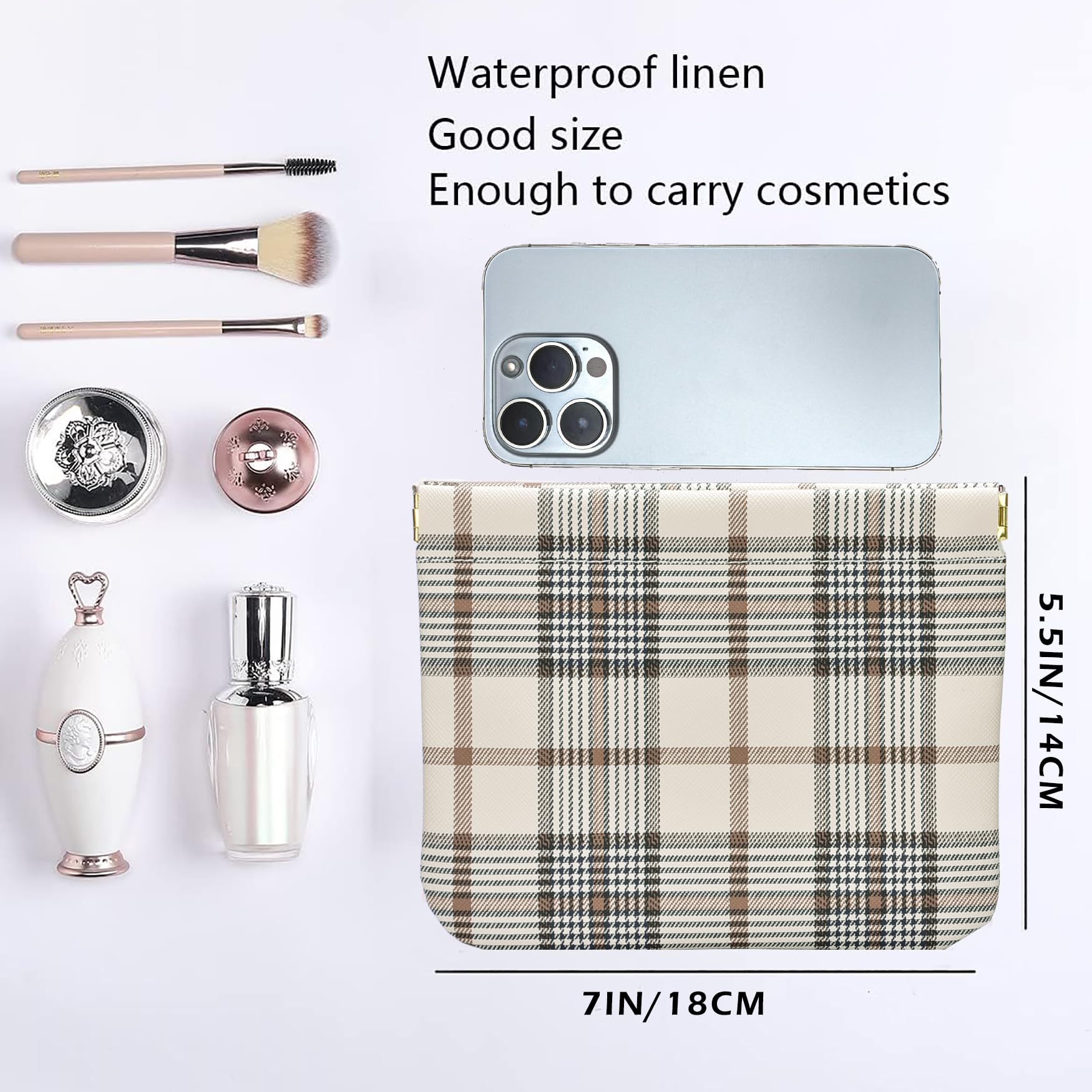 HIGH FIT producto sin cremallera, acceso con una mano para cosméticos